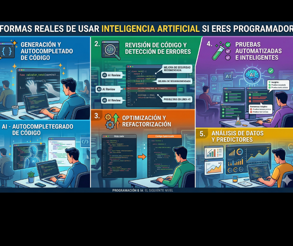 5 formas REALES de usar Inteligencia Artificial si eres programador